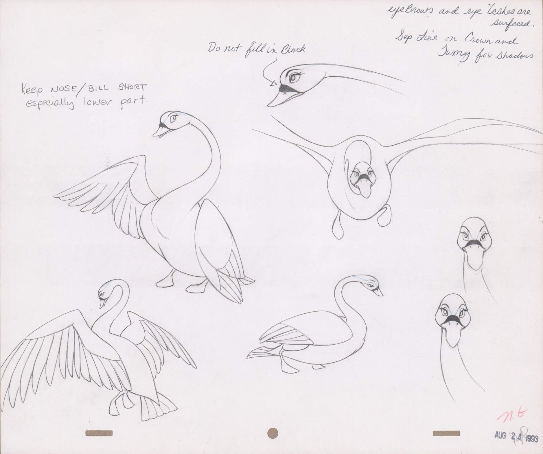 Swan Production Model Art | The Swan Princess