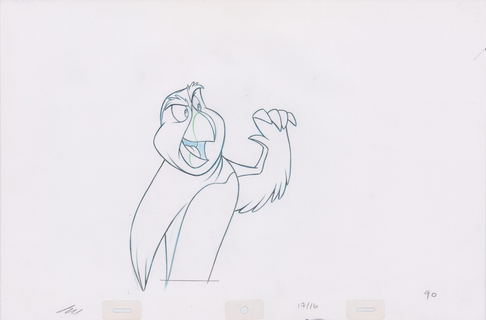 Pencil Art Puffin (Sequence 17-16) | Swan Princess – The Swan Princess