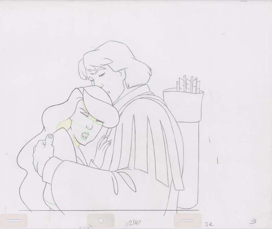 Pencil Art Derek and Odette (Sequence 12-47)